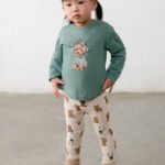 Baby Headband and Print Leggings Set