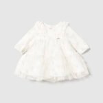 Newborn Girl Printed Tulle Dress