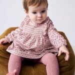 Newborn Girl Printed Velvet Dress