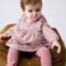 Newborn Girl Printed Velvet Dress