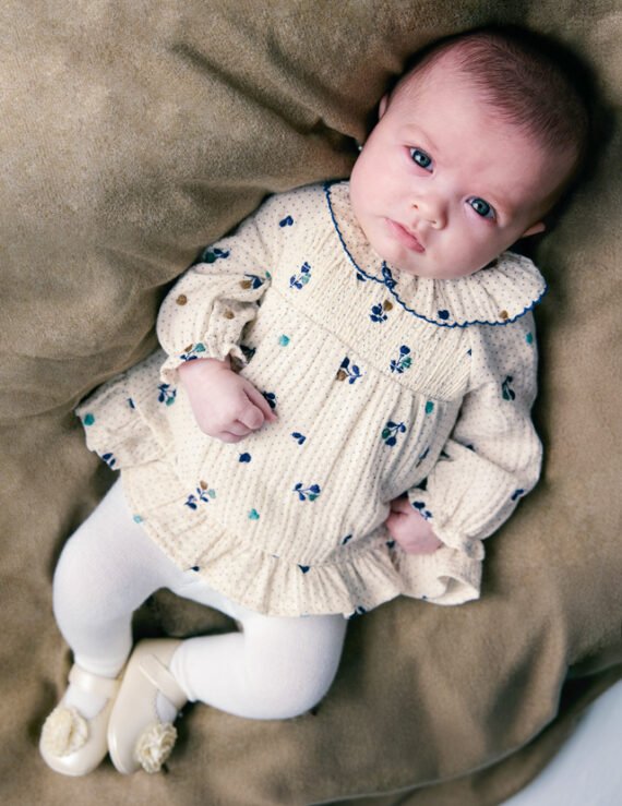 Newborn Girl Printed Dress