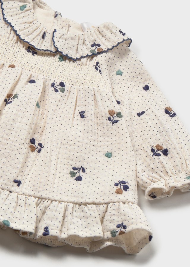 Newborn Girl Printed Dress