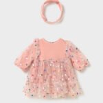Newborn Girl Dress with Headband