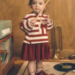 Baby fleece combo dress
