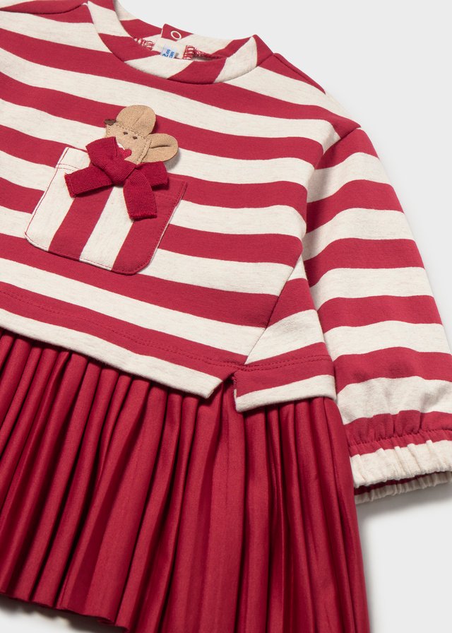Baby fleece combo dress