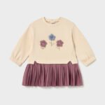 Baby fleece combo dress