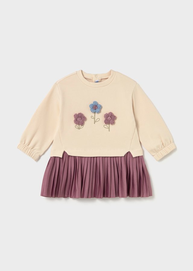 Baby fleece combo dress