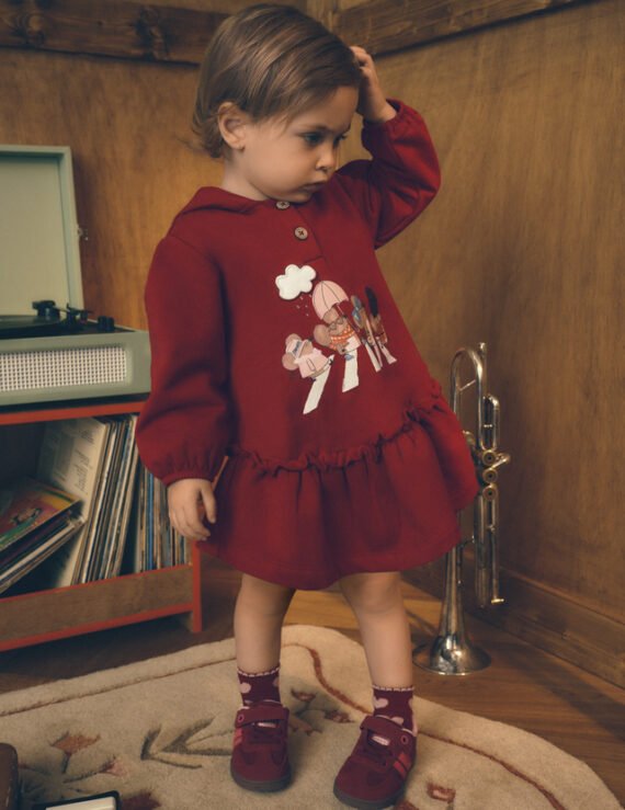Baby Hooded Ruffle Dress