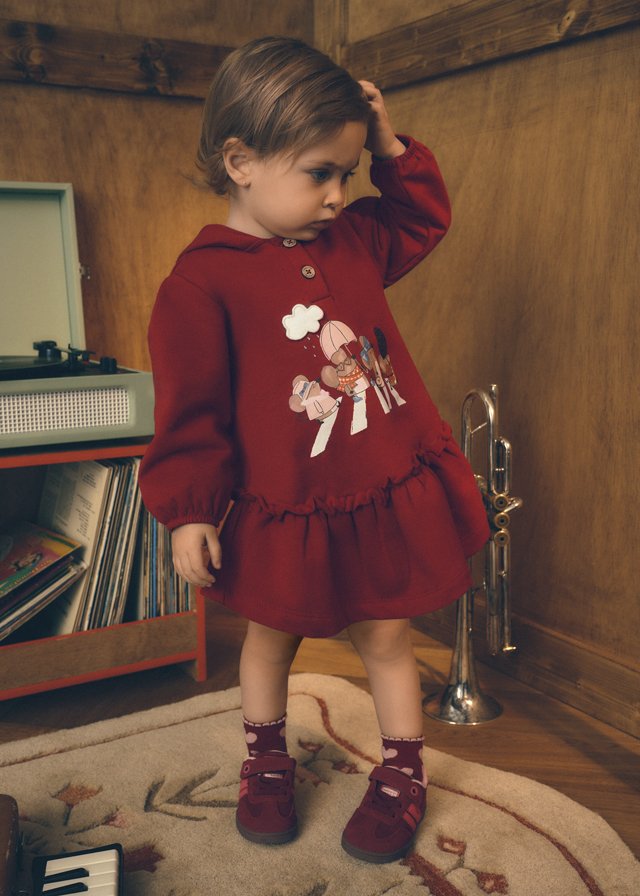 Baby Hooded Ruffle Dress