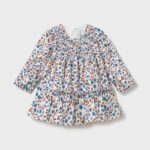 Baby's printed velvet dress