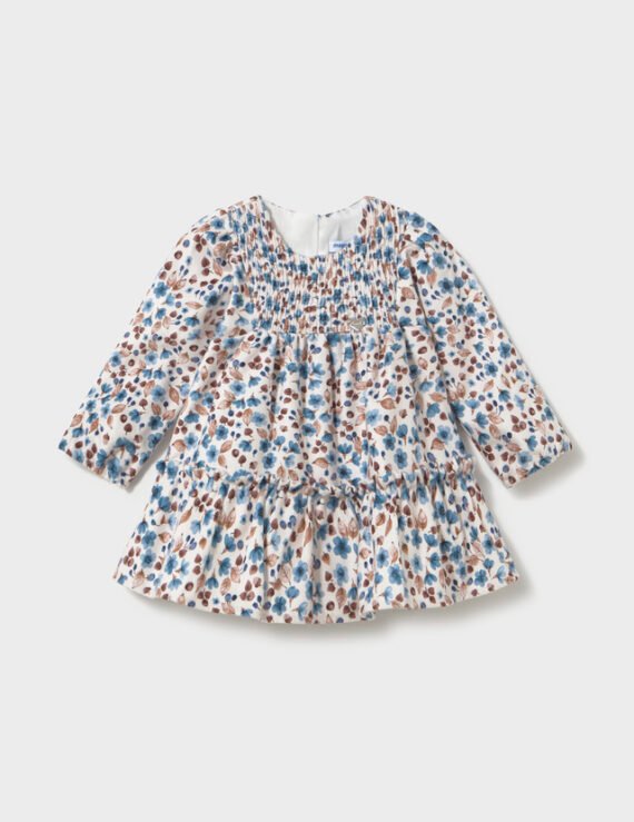 Baby's printed velvet dress