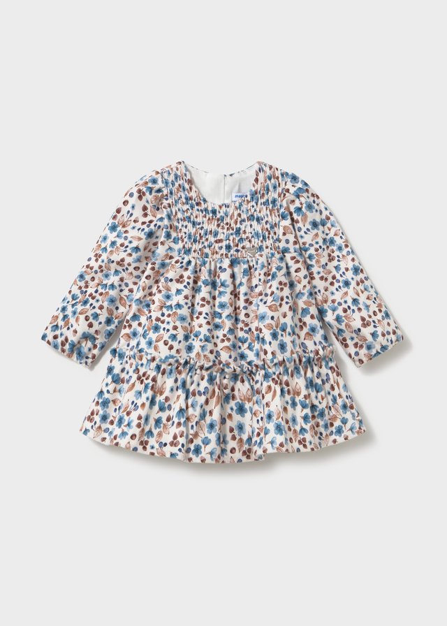 Baby's printed velvet dress