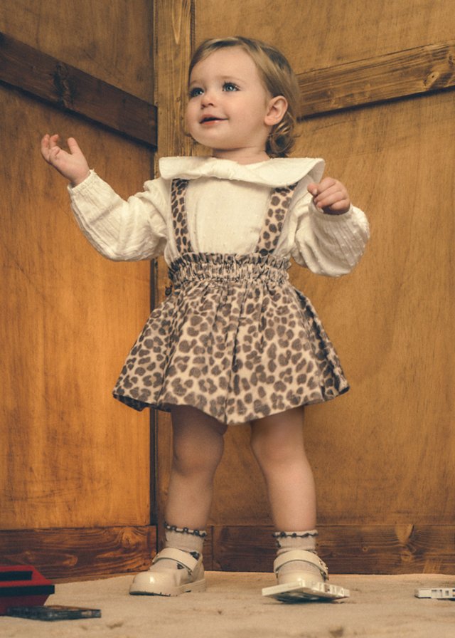 Baby Dungarees Skirt and Blouse Set