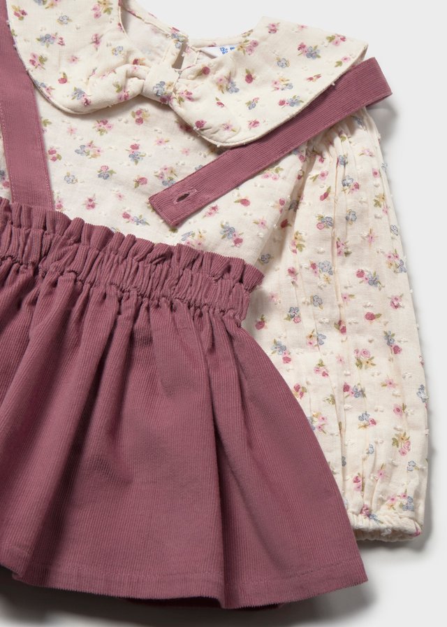Baby Dungarees Skirt and Blouse Set