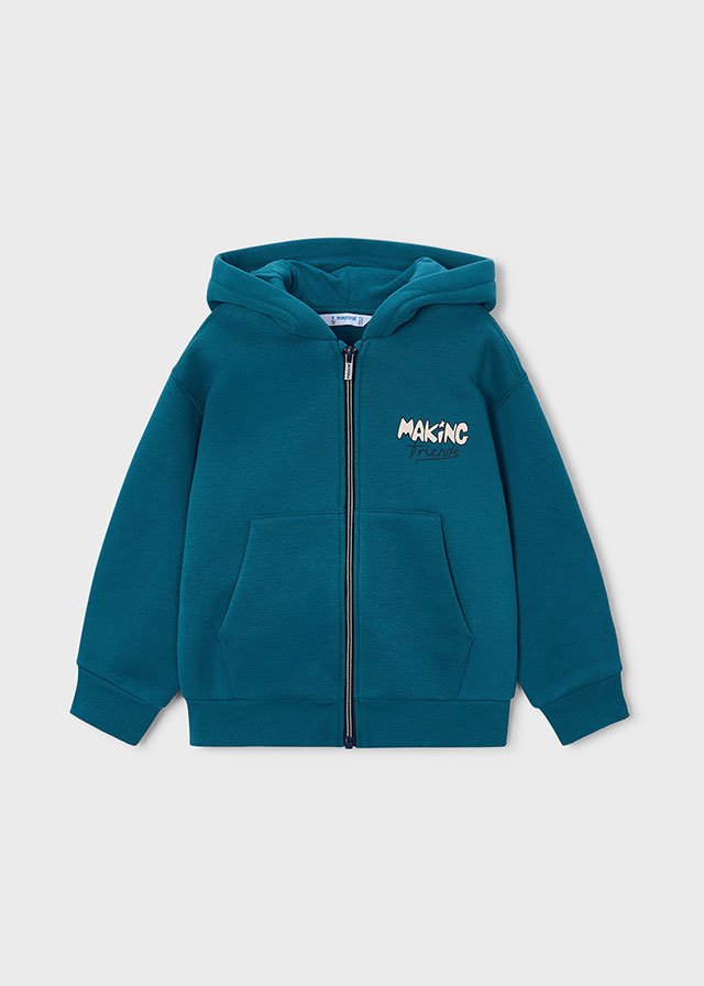 Boy Graphic Zip-Up Hoodie