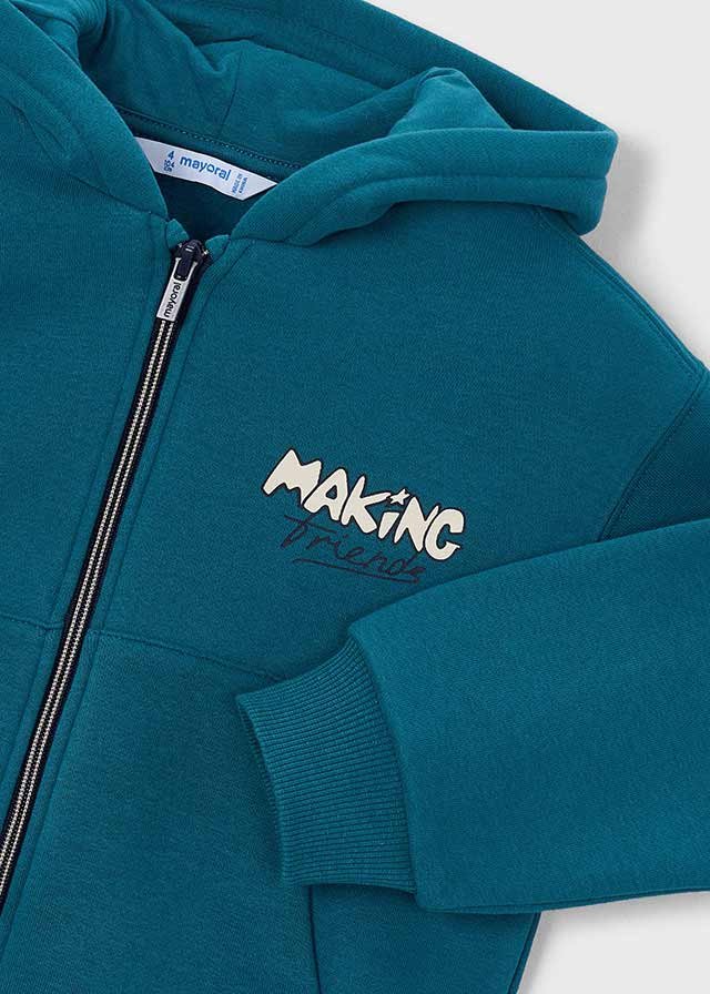 Boy Graphic Zip-Up Hoodie