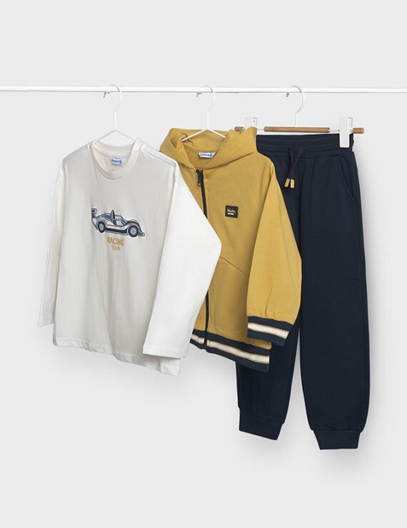 Boy 3-Piece Tracksuit With T-Shirt