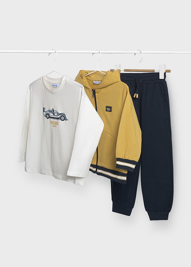Boy 3-Piece Tracksuit With T-Shirt