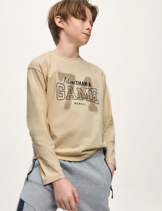 Boys' back-print T-shirt