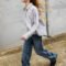 Girls' wide-leg jeans