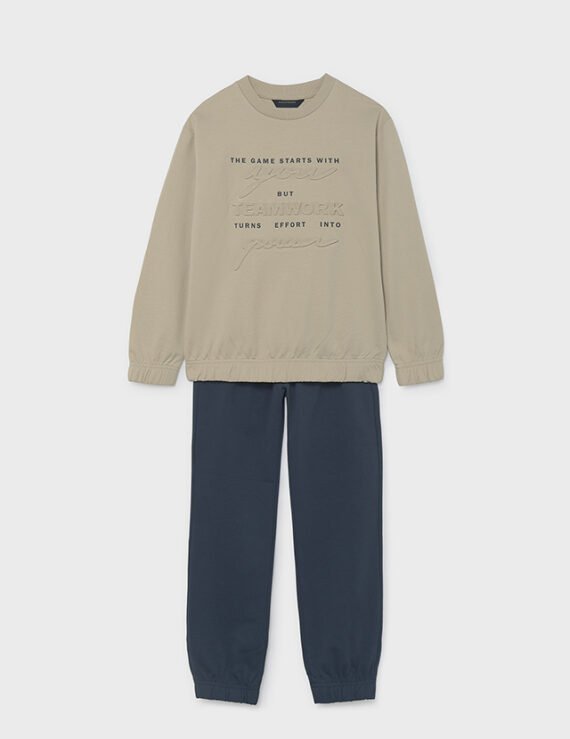 Boys' embossed tracksuit