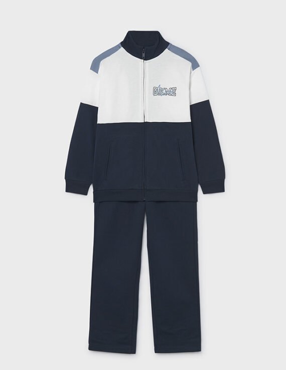 Boys' zip-up tracksuit