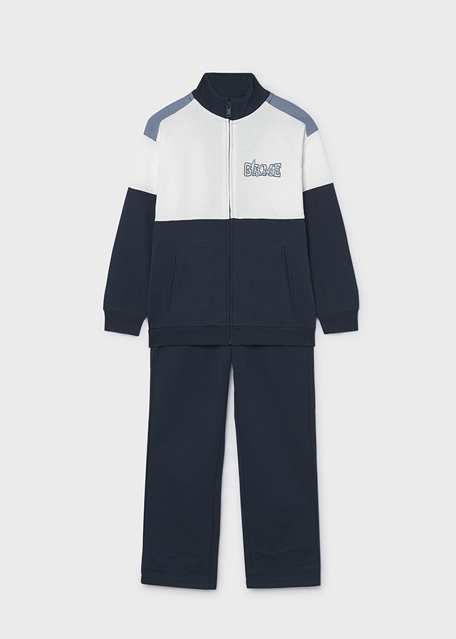 Boys' zip-up tracksuit