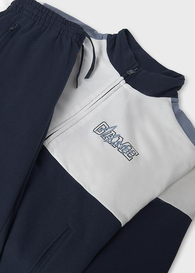 Boys' zip-up tracksuit