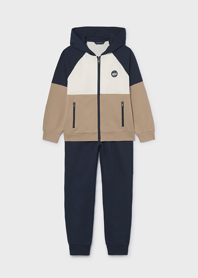 Boys' zip-up tracksuit