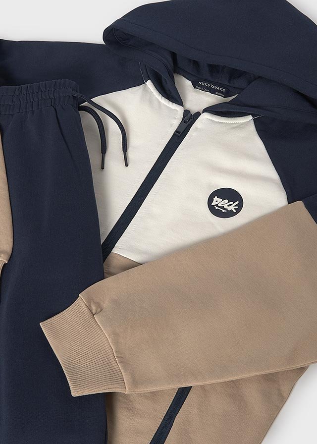 Boys' zip-up tracksuit