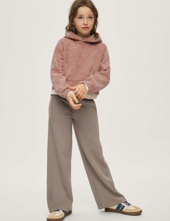 Girls' knitted tracksuit