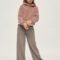 Girls' knitted tracksuit