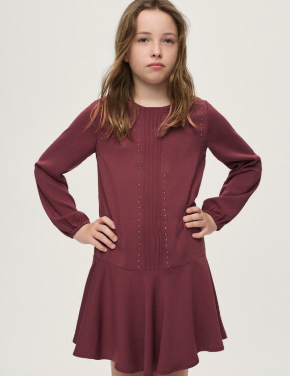 Girls' studded dress