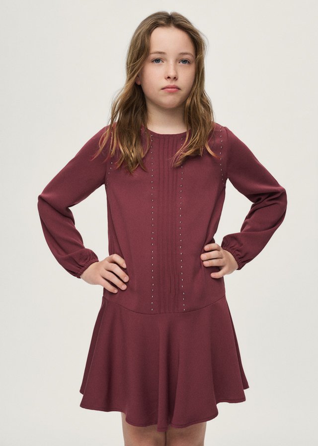 Girls' studded dress