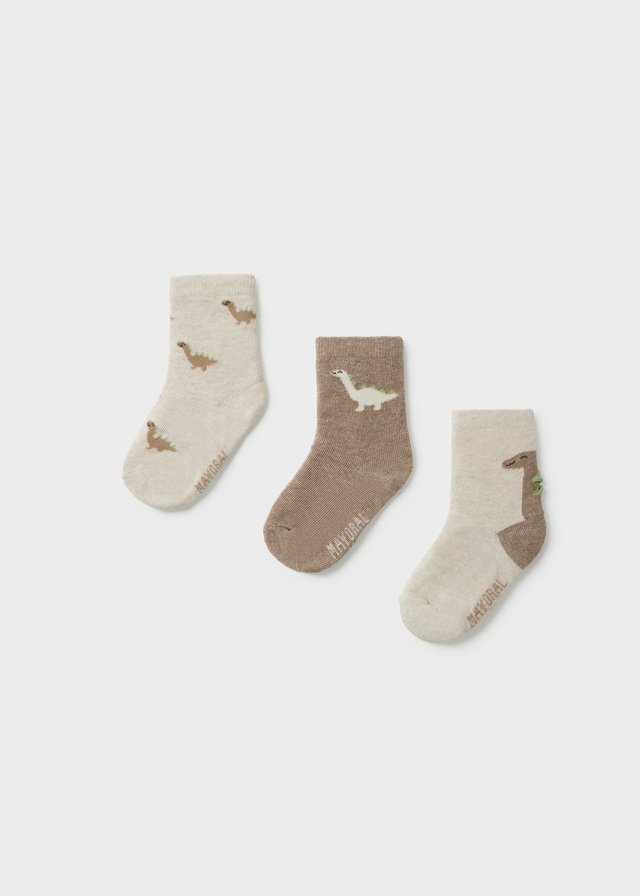 Pack of 3 plain socks boy