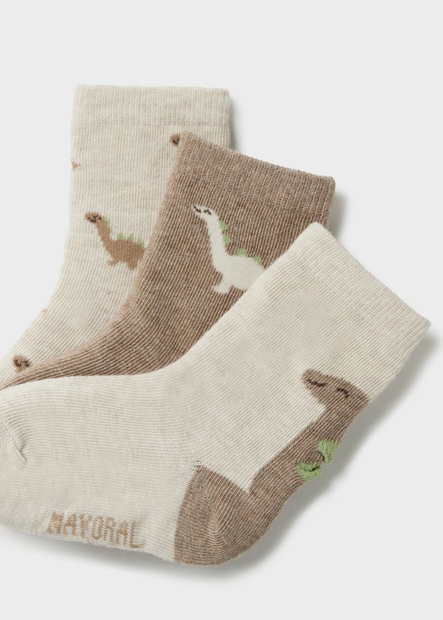 Pack of 3 plain socks boy