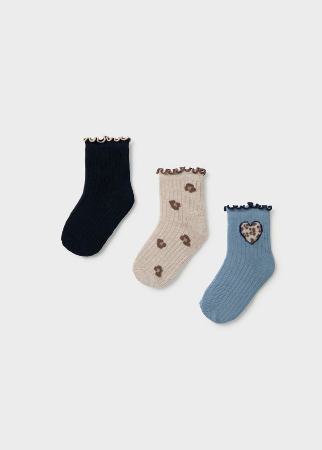 Back of 3 socks baby