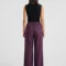 Wide pants buttons front