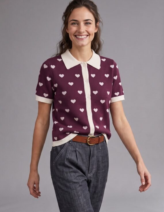 Sweater with hearts