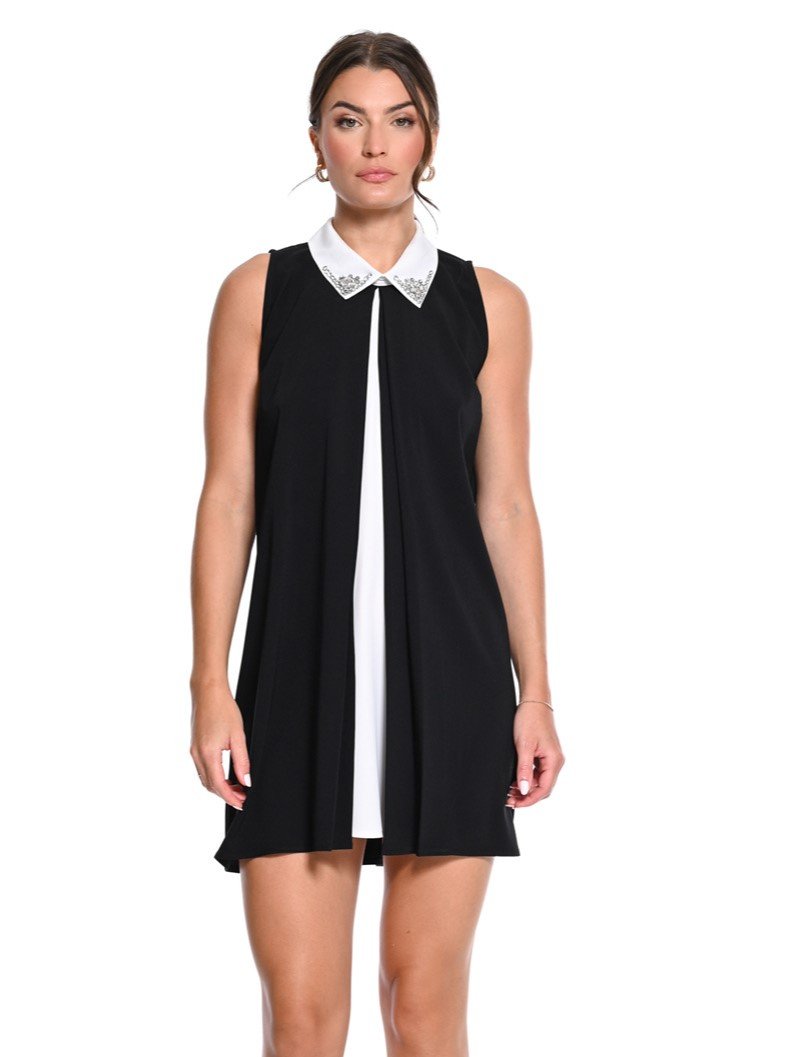 Dress with stones