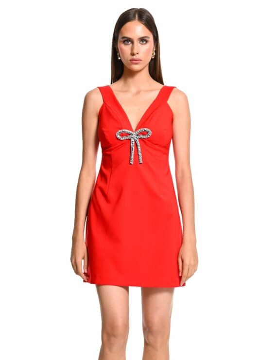 Short red dress