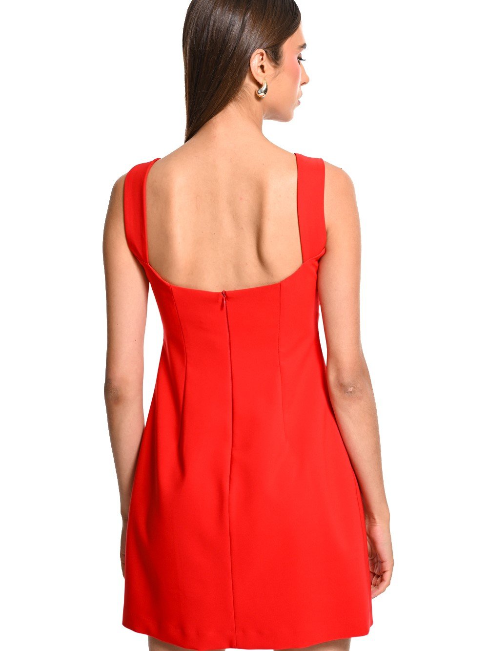 Short red dress
