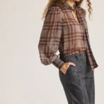 Blouse check print