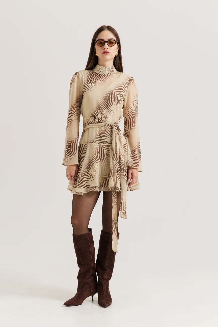 Animal print dress