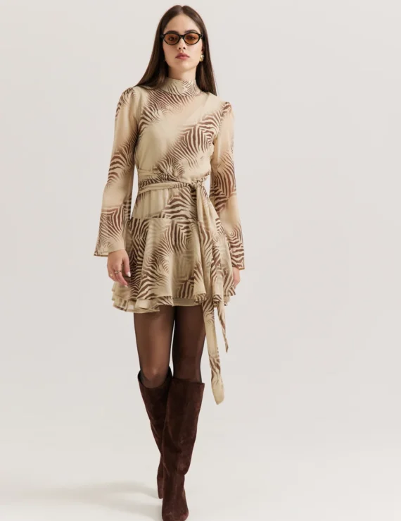 Animal print dress