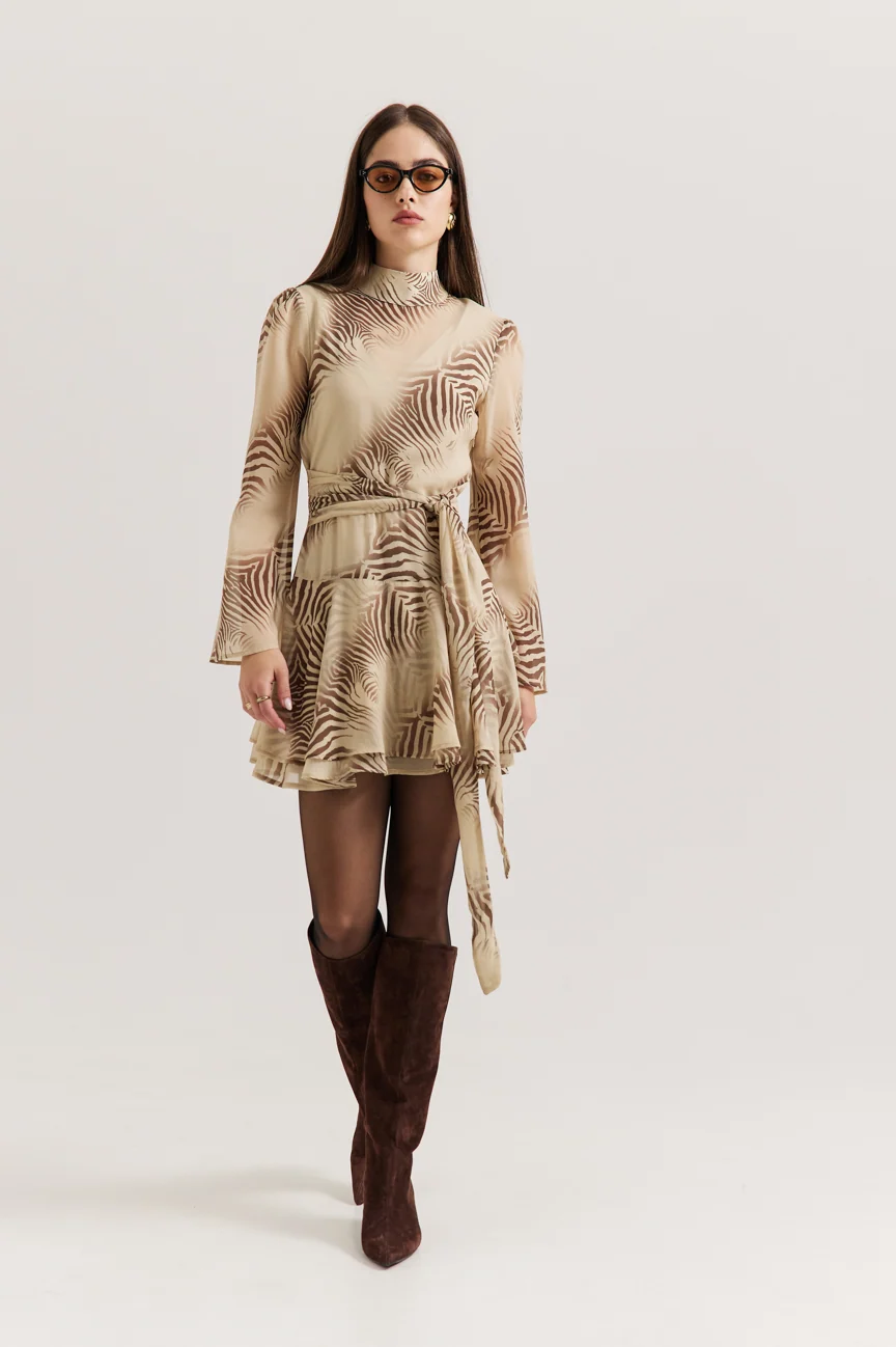Animal print dress