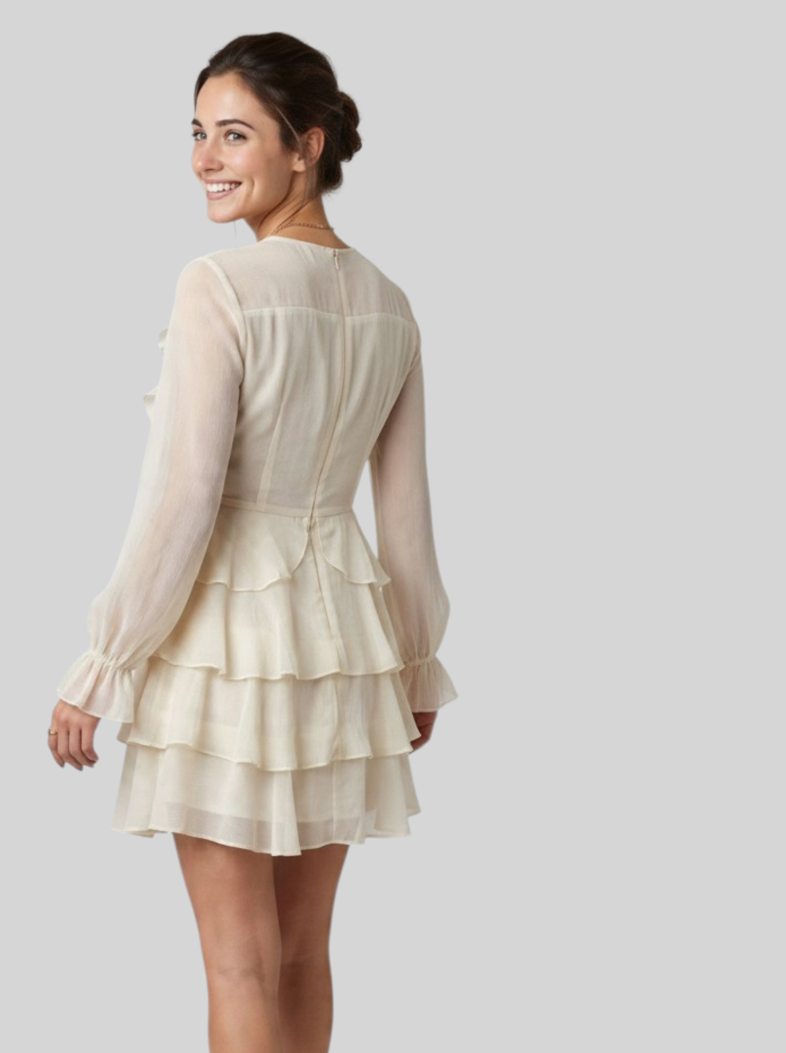 Short ruffles dress