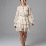 Short ruffles dress