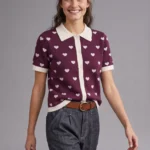 Sweater with hearts