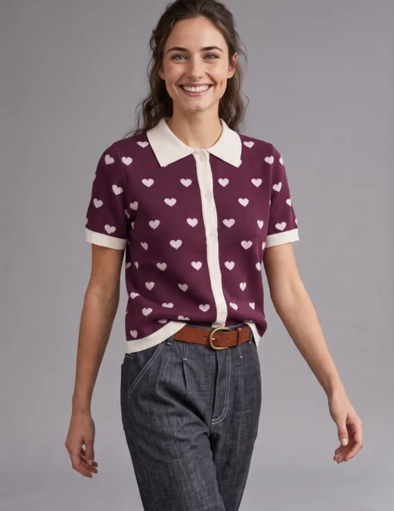 Sweater with hearts